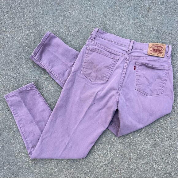 Vintage Y2K Levi’s 550 relaxed fit tapered leg pink jeans Size 14 Mis M - Picture 1 of 7